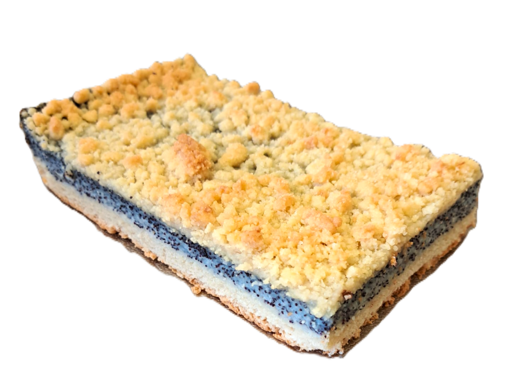 Mohnkuchen mit Butterstreuseln